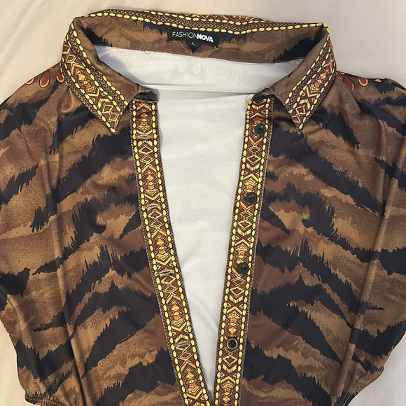 Fashion Nova Two Piece Set / Body Suit & Leggings - Picture 2 of 5